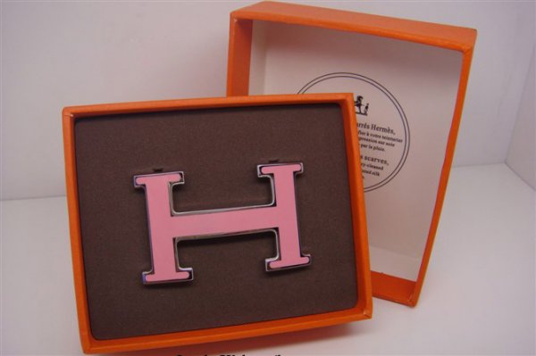 Hermes Enamel Buckle Pink